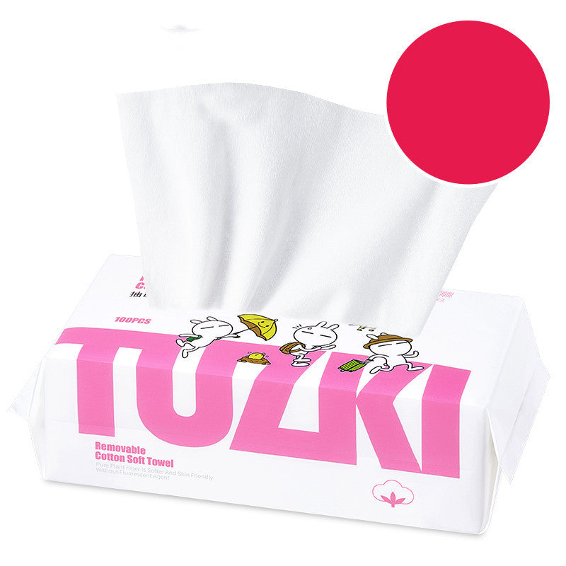 Disposable cotton thickened face towel