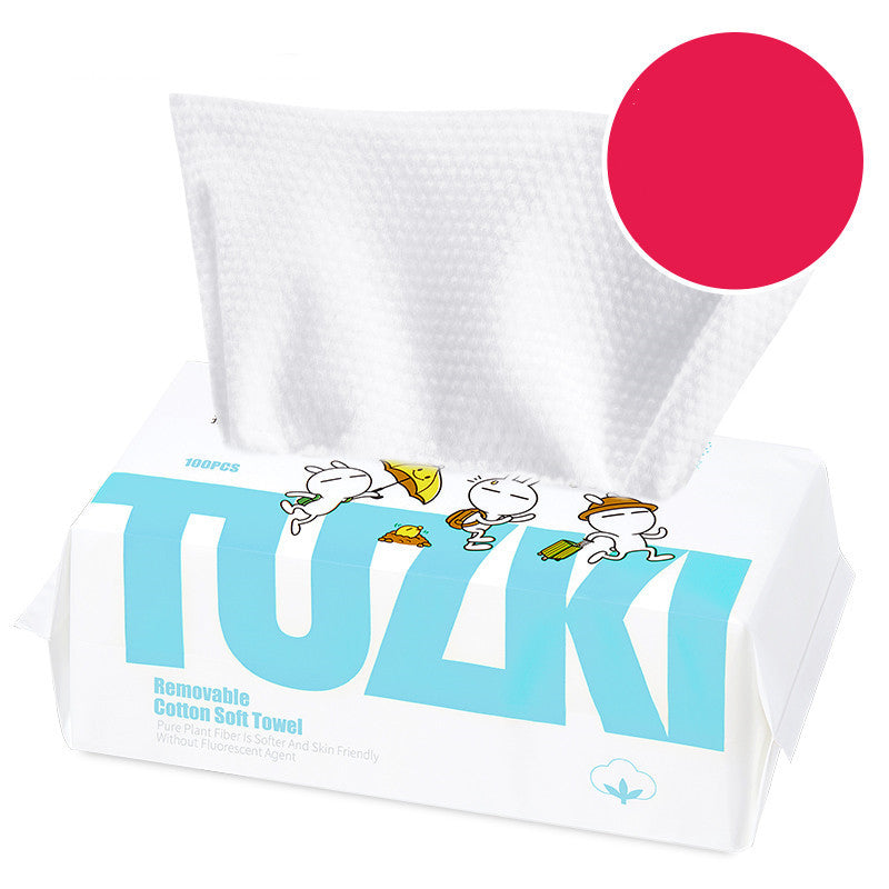 Disposable cotton thickened face towel