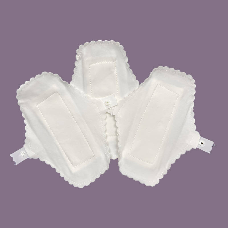 Organic Cotton sanitary pad 3 pack, Reusable & Breathable cotton cloth