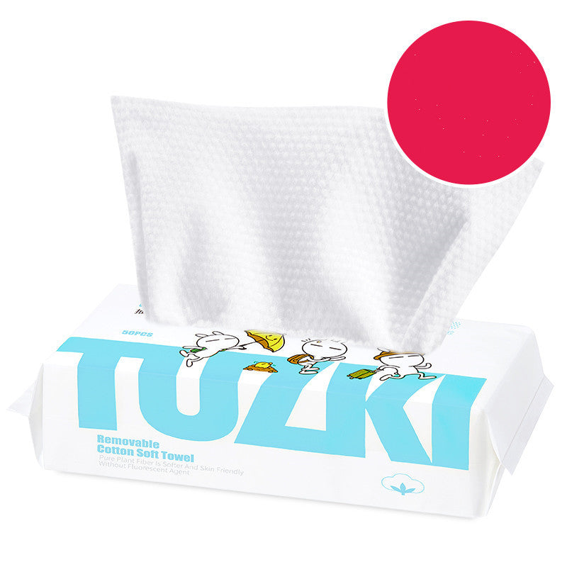 Disposable cotton thickened face towel