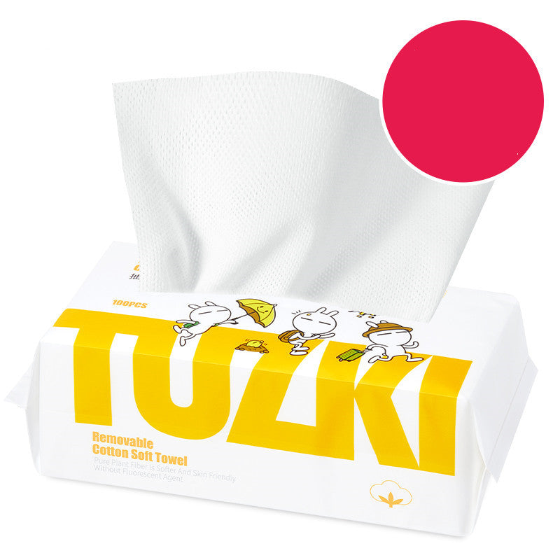 Disposable cotton thickened face towel