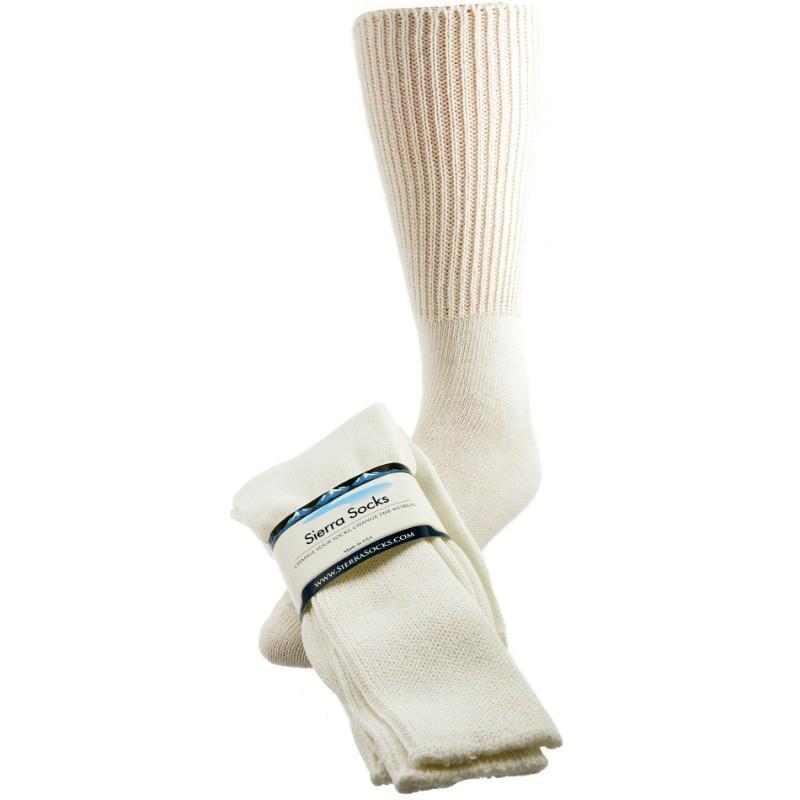 Diabetic Wide Foot and Wider Calf Cotton Crew Women's 2 Pair Pack