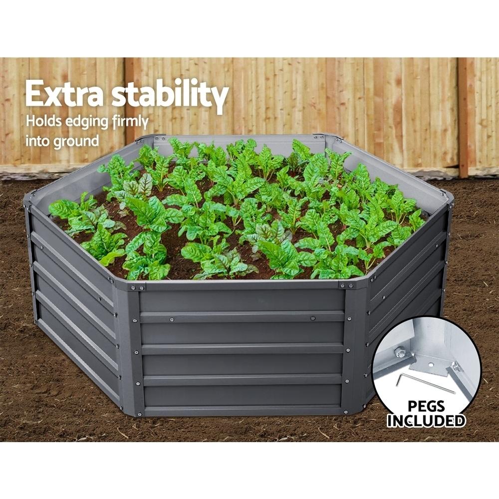 Green Fingers 2x Garden Bed 130x130x46cm Planter Box Raised Container