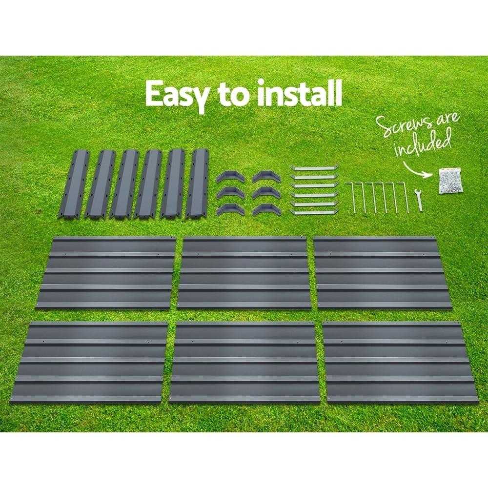 Green Fingers 2x Garden Bed 130x130x46cm Planter Box Raised Container