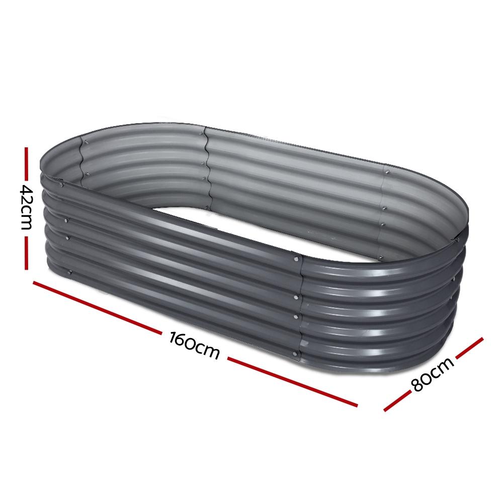 Green Fingers Garden Bed - Oval Planter Box Raised Container