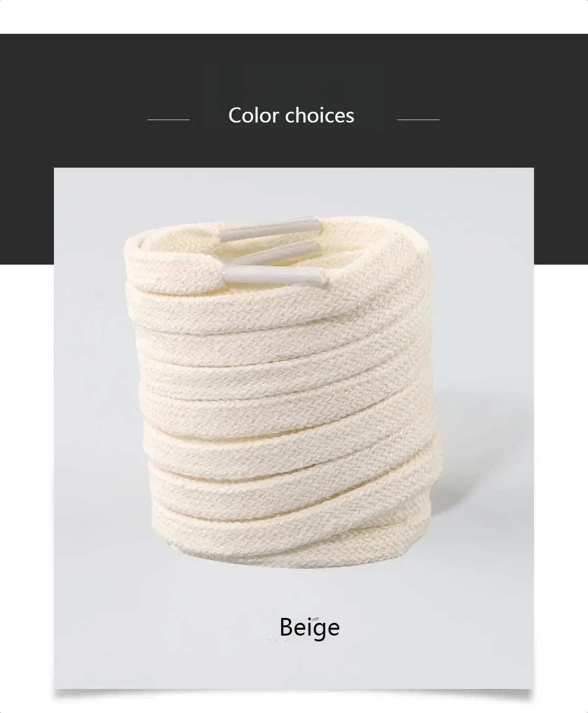 1Pair Cotton Flat Shoelaces Sneakers Canvas Shoe laces Women Men Shoelace White Black Beige Classic Laces for Shoes Strings