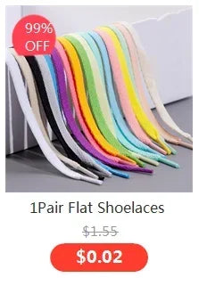 1Pair Cotton Flat Shoelaces Sneakers Canvas Shoe laces Women Men Shoelace White Black Beige Classic Laces for Shoes Strings