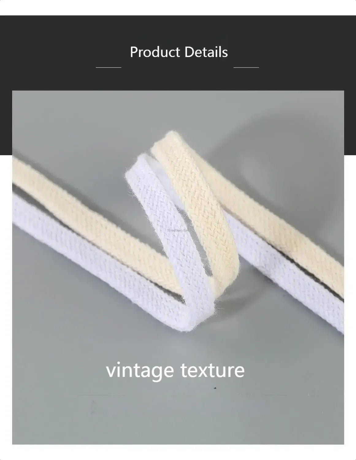 1Pair Cotton Flat Shoelaces Sneakers Canvas Shoe laces Women Men Shoelace White Black Beige Classic Laces for Shoes Strings