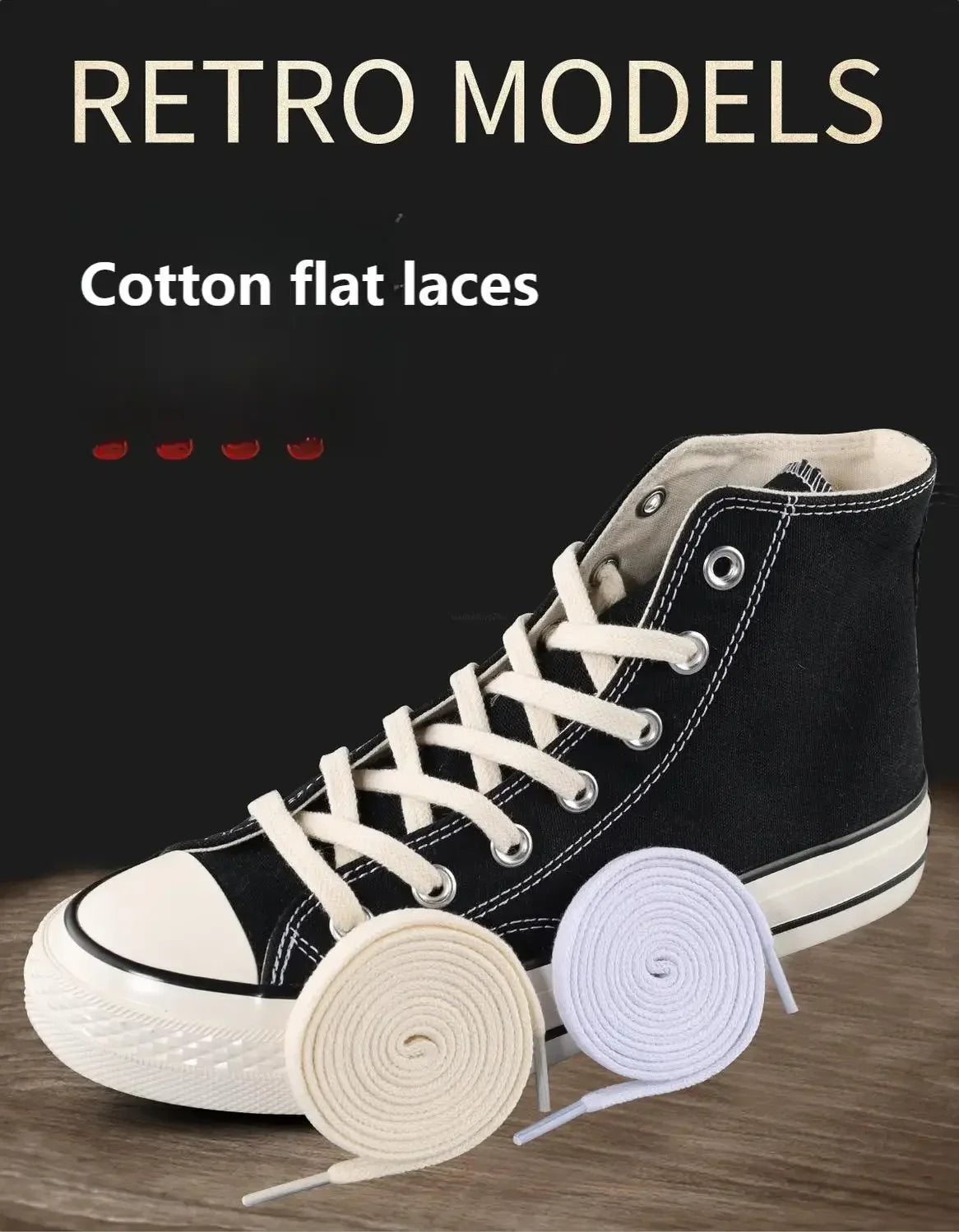 1Pair Cotton Flat Shoelaces Sneakers Canvas Shoe laces Women Men Shoelace White Black Beige Classic Laces for Shoes Strings