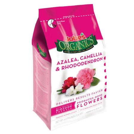Jobe's Organic fertilizer for Azaleas, Camelias, and Rhododendrons.