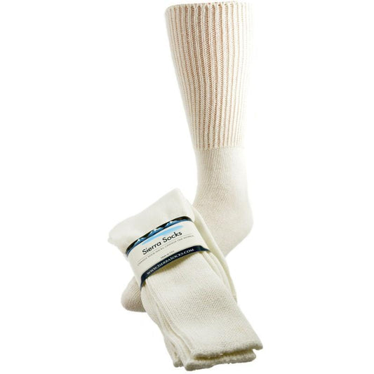 Diabetic Wide Foot and Wider Calf Cotton Crew Women's 2 Pair Pack